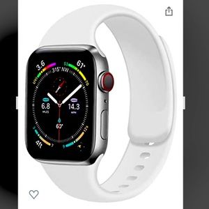 Brand New! Unisex White Silicone Apple Watch Band!
